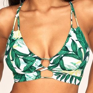 Jungle Swim Strappy Wrap Bra Contour